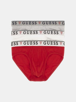 Guess - Cotton Blend Men Solid Briefs (Pack of 3)