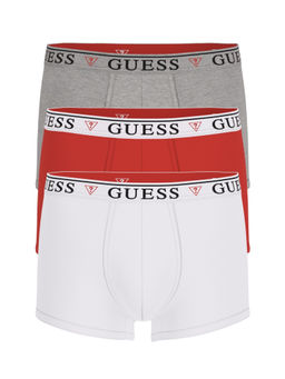 Guess - Cotton Blend Men Solid Trunks (Pack of 3)