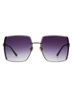 Scott Sunglasses - Womens Gradient Blue Lens Square Sunglasses - 2986 Lilac C2 S (58)