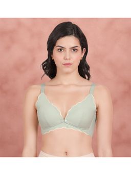Shyaway - Shyle By Light Olive Scallop Plunge Neckline Nursing Bra