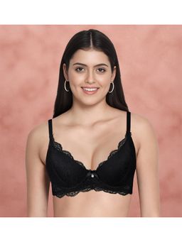 Shyaway - Black Beauty Front Lace Padded Wired Bra