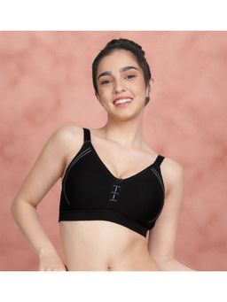 Shyaway - Black Side Encircled Contrast Cutwork Everyday Bra