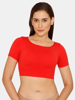 Zivame - Double Layered Non Wired Blouse Bra with Removable Cookies - Salsa