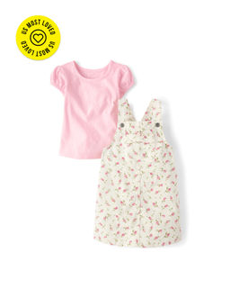 The Children's Place - Girls Floral Skirtall Co-Ord Set