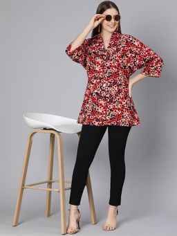 Oxolloxo - Floral Mania Multi Color Women Tunic