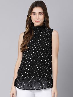 Oxolloxo - Shine Lara Lurex Print Colour Women Lined Top