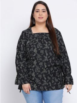 Oxolloxo - Floral Pacific Plus Size Women Top
