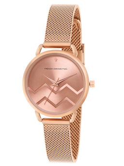 French Connection - Esme Rose Gold Dial Analog Watch for Women - FCN00088H