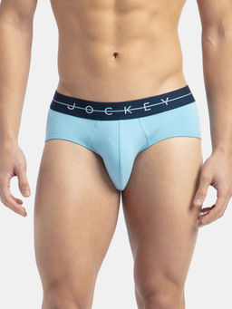 Jockey - Ny15 Men Cotton Elastane Solid Brief - Dusk Blue