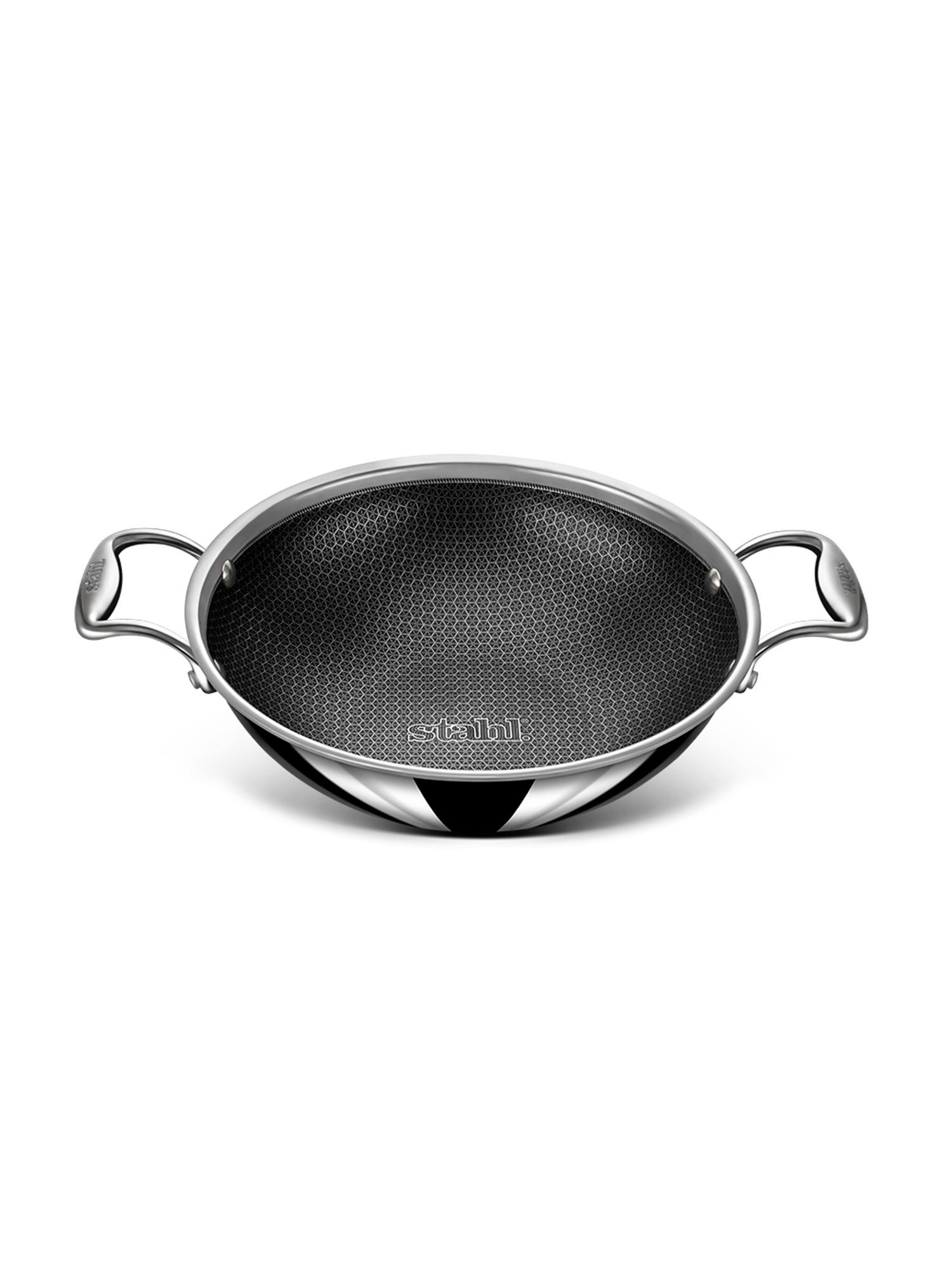 Buy Stahl Triply Stainless Steel Artisan Hybrid Kadhai With Lid