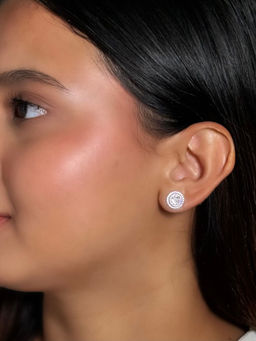 Tora - Women 925 Sterling Silver Storm Stud Earrings