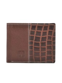 WOODLAND - Mens Textured Brown Wallet