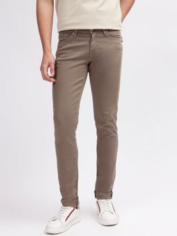 GANT - Men Brown Solid Slim Fit Jeans