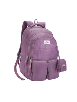 Genie - Ariana School 19 Inch Purple Girls Backpack with Pouch (L)