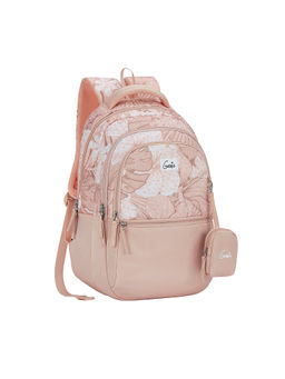 Genie - Donna, School Junior 17 Inch Beige Girls Backpack with Pouch (M)