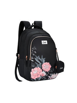 Genie - Love Lace School 19 Inch Black Girls Backpack with Pouch (L)