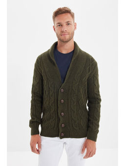 Trendyol - Man Olive Sweater