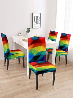 Cortina - Set of 4 Multi Color Printed Chair Cover