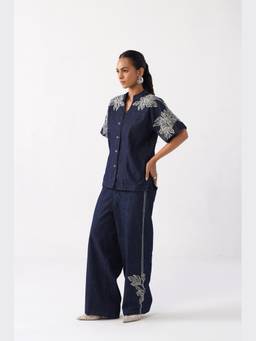 SPACELINES - Blue Mehfil Co-Ord Sets