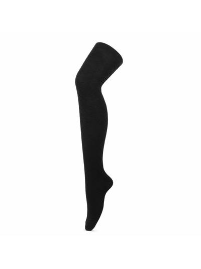 Womens Black Designer Knee High Socks