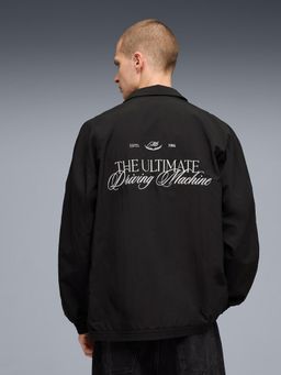 Puma - Black Typography Regular Fit Jacket