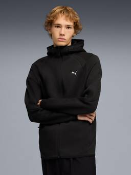 Puma - Black Solid Plain Slim Fit Jacket