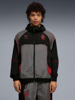 Puma - Black Colorblock Relaxed Fit Jacket