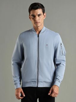 Tommy Hilfiger - Blue Solid Plain Regular Fit Jacket