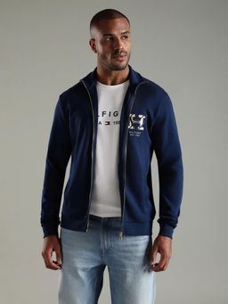 Tommy Hilfiger - Blue Typography Regular Fit Jacket
