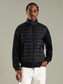 Tommy Hilfiger - Navy Blue Solid Plain Regular Fit Jacket