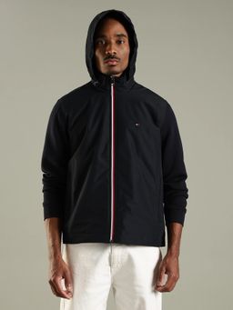 Tommy Hilfiger - Navy Blue Solid Plain Regular Fit Jacket