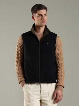 Tommy Hilfiger - Olive Solid Plain Regular Fit Jacket