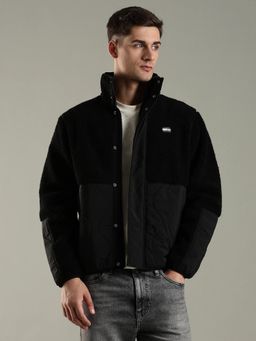 Tommy Hilfiger - Black Solid Plain Relaxed Fit Jacket