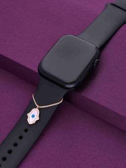 Kai Jewel - Sterling Silver Rose Gold Hamsa Zircon Watch Charm