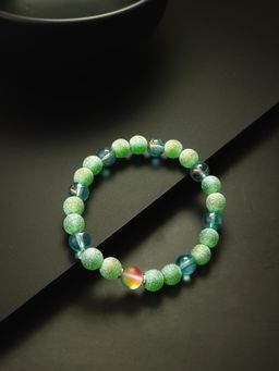 Aadita - Marble Beads Adjustable Bracelet Green