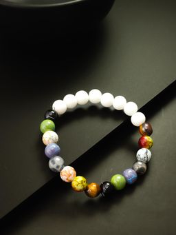 Aadita - Marble Beads Adjustable Bracelet Multi-Color
