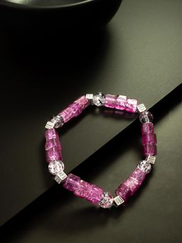 Aadita - Marble Beads Adjustable Bracelet Pink