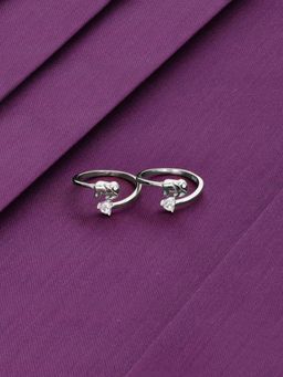 Kai Jewel - Sterling Silver Elephant Solitaire Toe Rings