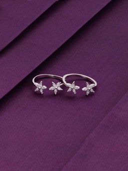 Kai Jewel - Sterling Silver Classic Flora Silver Toe Rings