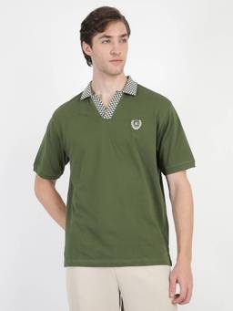 Ben Sherman - Olive Cotton Solid Polo T-Shirt