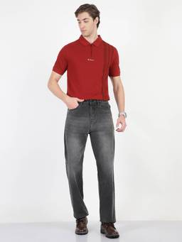 Ben Sherman - Men Washed Torn Grey Jeans