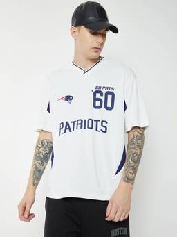 max - White Polyester Printed Tshirt
