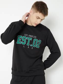 max - Black Printed Sweatshirt