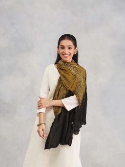 Fabindia - Green Modal Bandhani Stole
