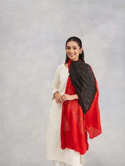 Fabindia - Red Modal Bandhani Stole