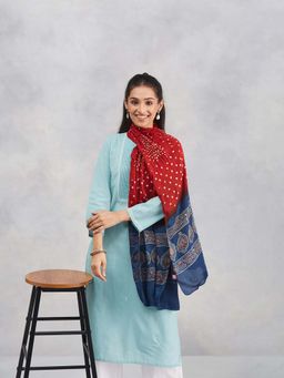 Fabindia - Red Modal Ajrakh Printed Stole