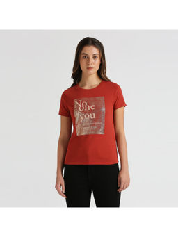 Pepe Jeans - Coral Foil Print Short Sleeve T-Shirt