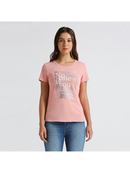 Pepe Jeans - Pink Foil Print Short Sleeve T-Shirt