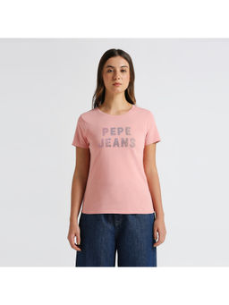 Pepe Jeans - Pink Solid Short Sleeve T-Shirt