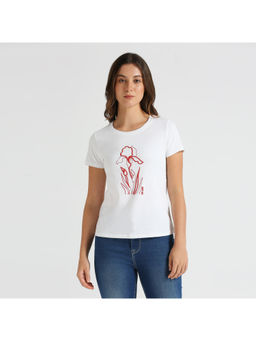Pepe Jeans - White Print Short Sleeve T-Shirt